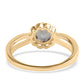 Inel din Argint 925 Placat cu Aur ( 3.02 grame ) cu Topaz Mistic 1.54 Carate