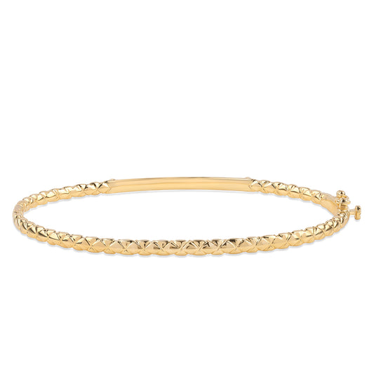 Brățară din Argint 925 Placat cu Aur ( 8.53 grame ) cu Diamant Negru 0.14 Carate