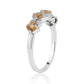 Inel din Argint 925 ( 2.41 grame ) cu Citrin Brazilian Clasa "AA" și Topaz Alb 1.11 Carate