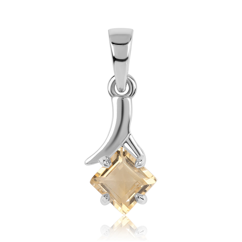 Pandantiv din Argint 925 ( 0.91 grame ) cu Citrin Brazilian Clasa "AA" 1.45 Carate 1 