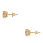 Cercei din Argint 925 Placat cu Aur ( 1.39 grame ) cu Topaz Mistic 1.88 Carate