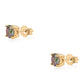 Cercei din Argint 925 Placat cu Aur ( 1.39 grame ) cu Topaz Mistic 1.88 Carate
