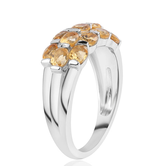 Inel din Argint 925 ( 3.35 grame ) cu Citrin Brazilian Clasa "AA" 2.34 Carate