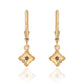 Cercei din Argint 925 Placat cu Aur ( 1.48 grame ) cu Topaz Mistic și Topaz Alb 0.39 Carate
