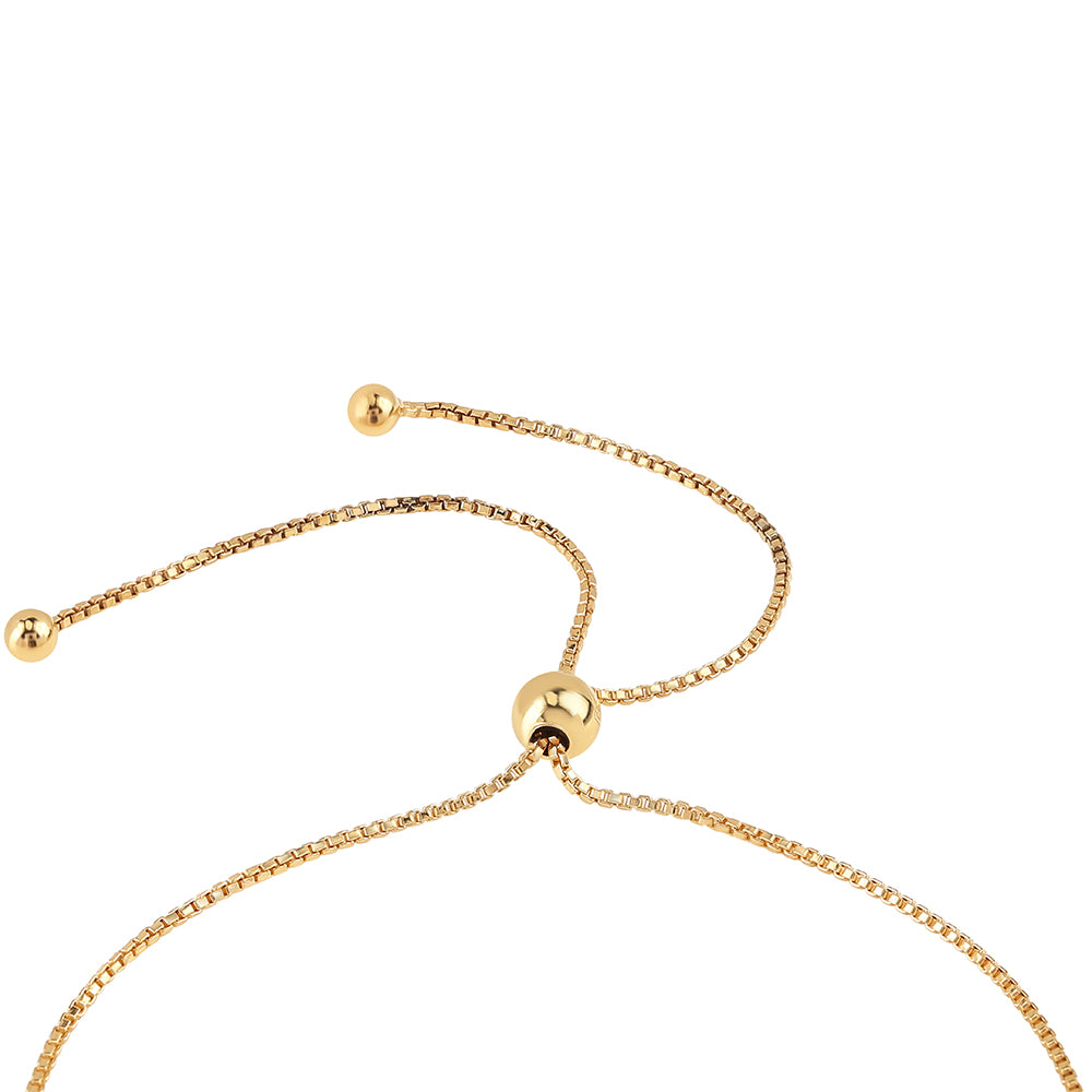 Brățară din Argint 925 Placat cu Aur ( 5.4 grame ) cu Diamant Negru 0.1 Carate 2 