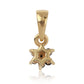 Pandantiv din Argint 925 Placat cu Aur ( 0.44 grame ) cu Diamant Negru 0.11 Carate