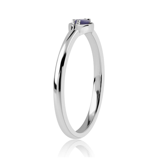 Inel din Argint 925 ( 1.89 grame ) cu Safir Albastru Australian 0.23 Carate