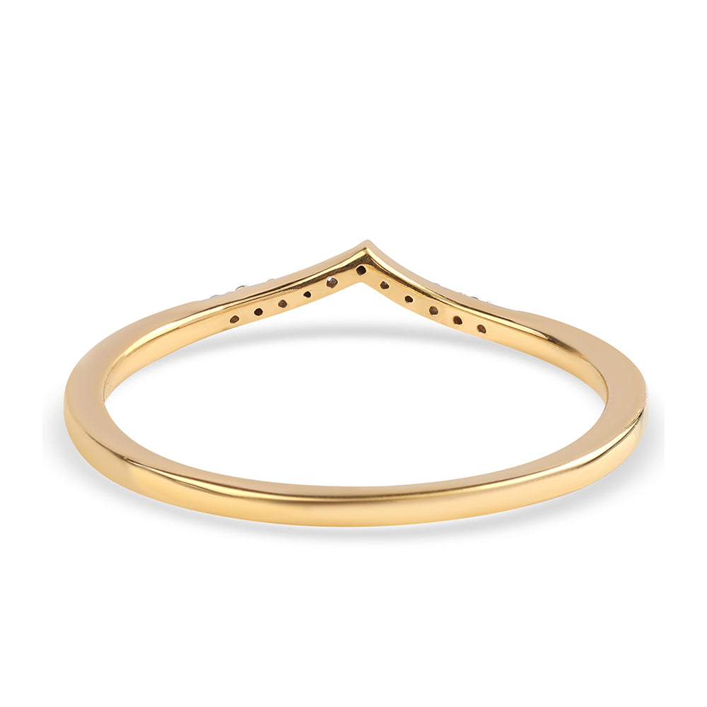 Inel din Argint 925 Placat cu Aur ( 1.33 grame ) cu Diamant Negru 0.07 Carate