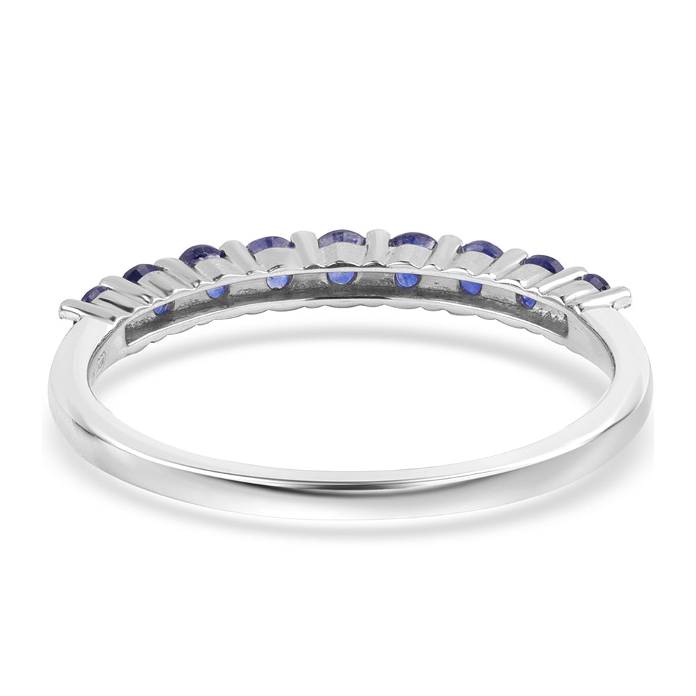 Inel din Argint 925 ( 1.56 grame ) cu Safir Albastru Australian 0.63 Carate 2 