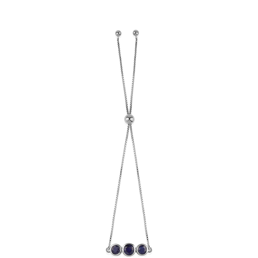 Brățară din Argint 925 ( 3.49 grame ) cu Safir Albastru Australian 2.27 Carate 3 