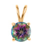 Pandantiv din Argint 925 Placat cu Aur ( 0.74 grame ) cu Topaz Mistic 1.56 Carate