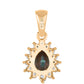 Pandantiv din Argint 925 Placat cu Aur ( 0.84 grame ) cu Topaz Mistic și Topaz Alb 1.14 Carate