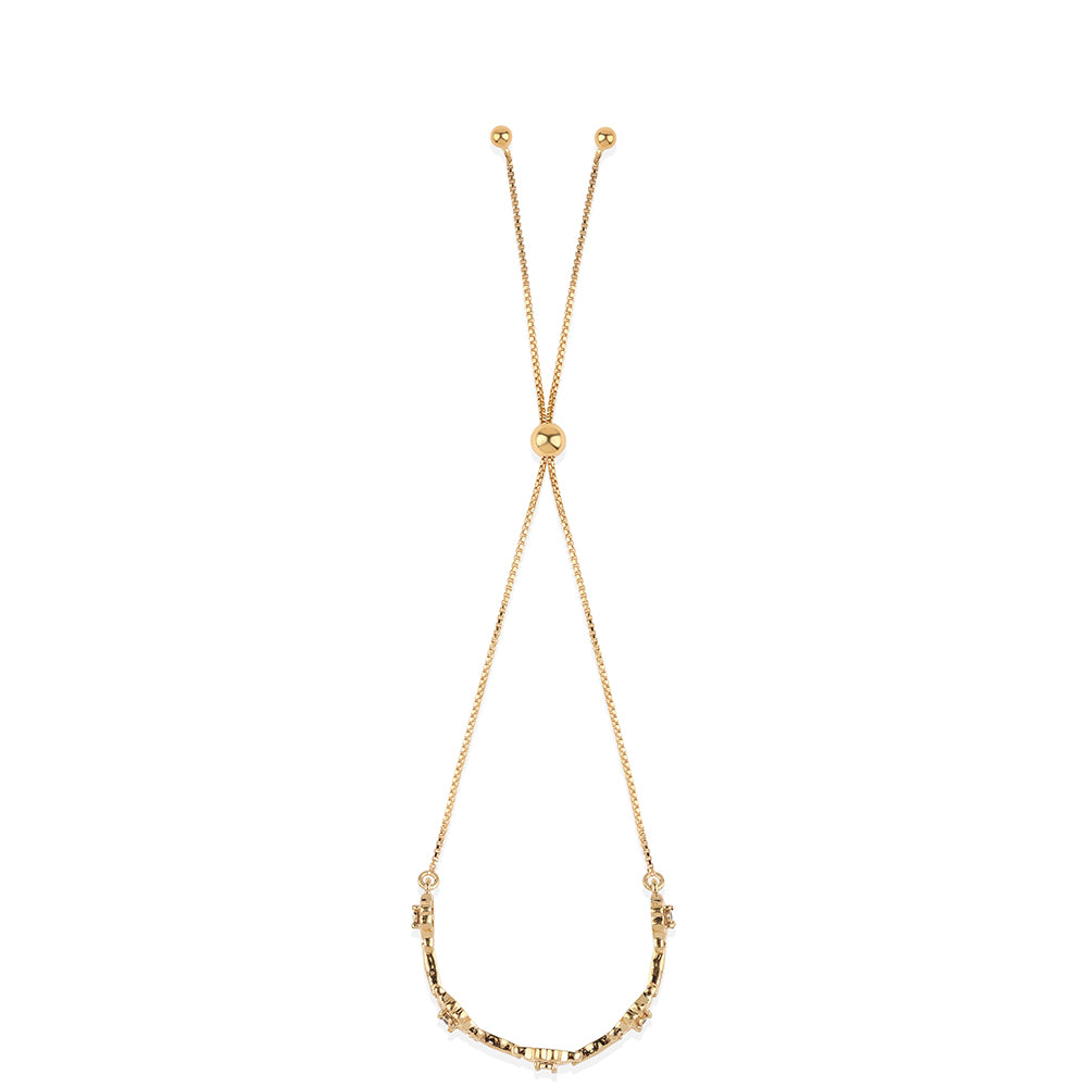 Brățară din Argint 925 Placat cu Aur ( 4.16 grame ) cu Diamant Negru 0.04 Carate