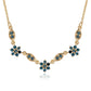 Colier din Argint 925 Placat cu Aur ( 3.38 grame ) cu Diamant Albastru 0.44 Carate