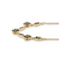 Colier din Argint 925 Placat cu Aur ( 3.38 grame ) cu Diamant Albastru 0.44 Carate