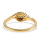 Inel din Argint 925 Placat cu Aur ( 2.12 grame ) cu Diamant Albastru 0.14 Carate