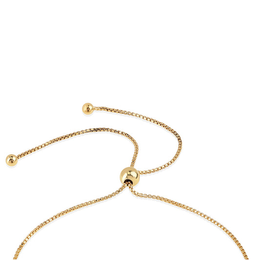 Brățară din Argint 925 Placat cu Aur ( 2.55 grame ) cu Rubin Mozambic și Topaz Alb 1.1 Carate