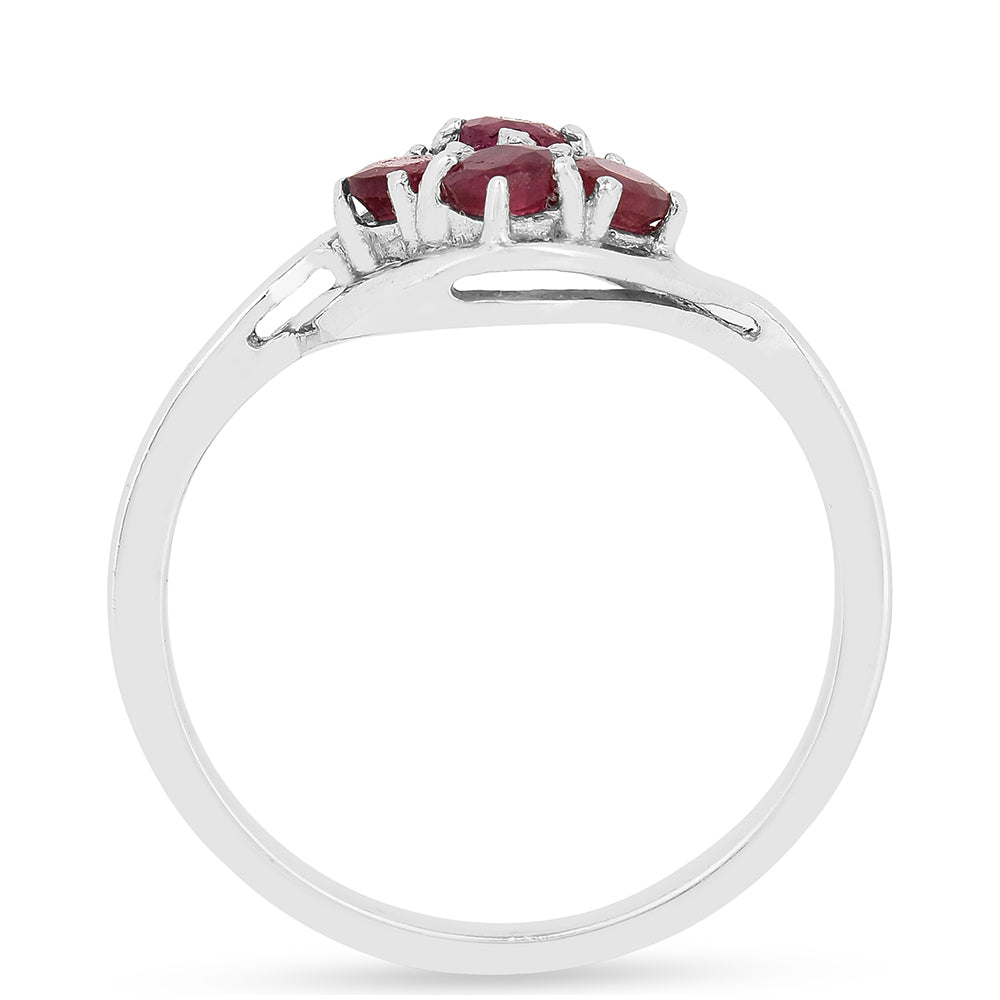 Inel din Argint 925 ( 2.04 grame ) cu Rubin Thailandez 0.48 Carate 3 