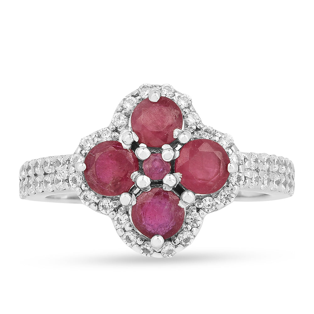 Inel din Argint 925 ( 2.76 grame ) cu Rubin Thailandez 2.28 Carate