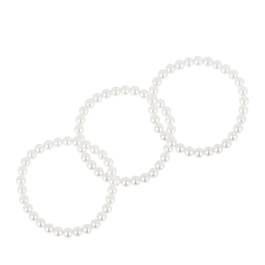 Set din Mărgele ( 1.07 grame ) cu Perlă de Apă Dulce Crem 133.6 Carate