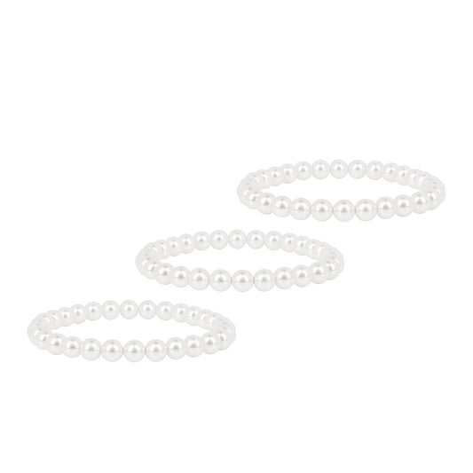 Set din Mărgele ( 1.07 grame ) cu Perlă de Apă Dulce Crem 133.6 Carate