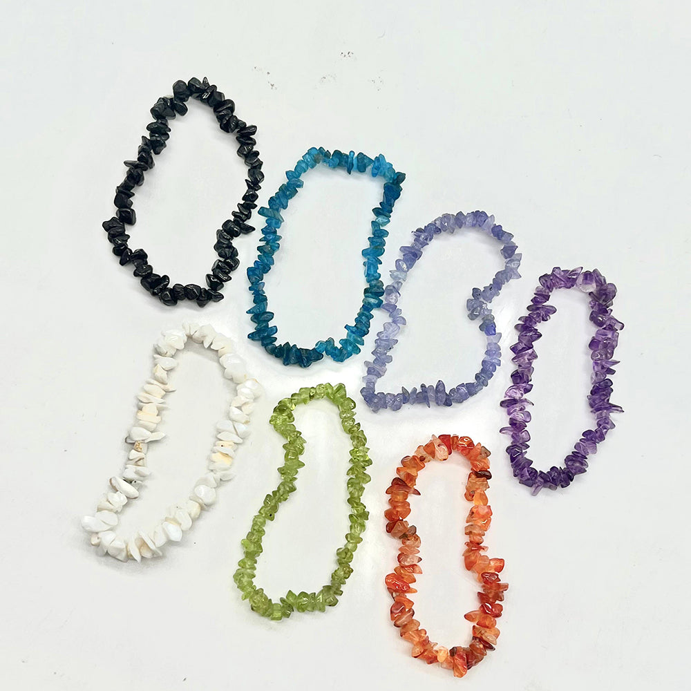 Set din Mărgele ( 1.1 grame ) cu Tanzanit și Ametist Marocan 251.91 Carate ( Brățară ) 2 