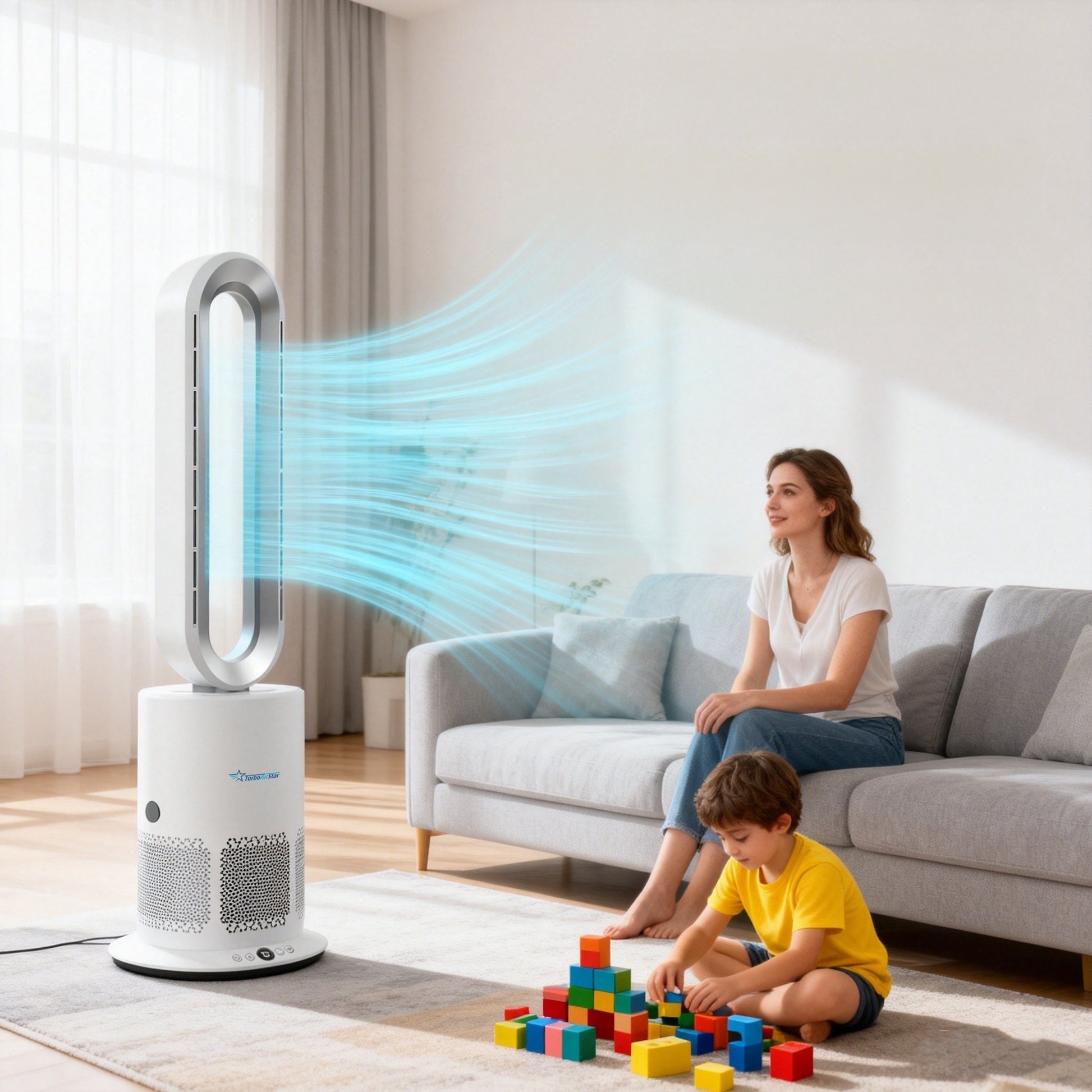 Purificator de aer TurboAirStar cu ventilator pentru răcire și încălzire 10 