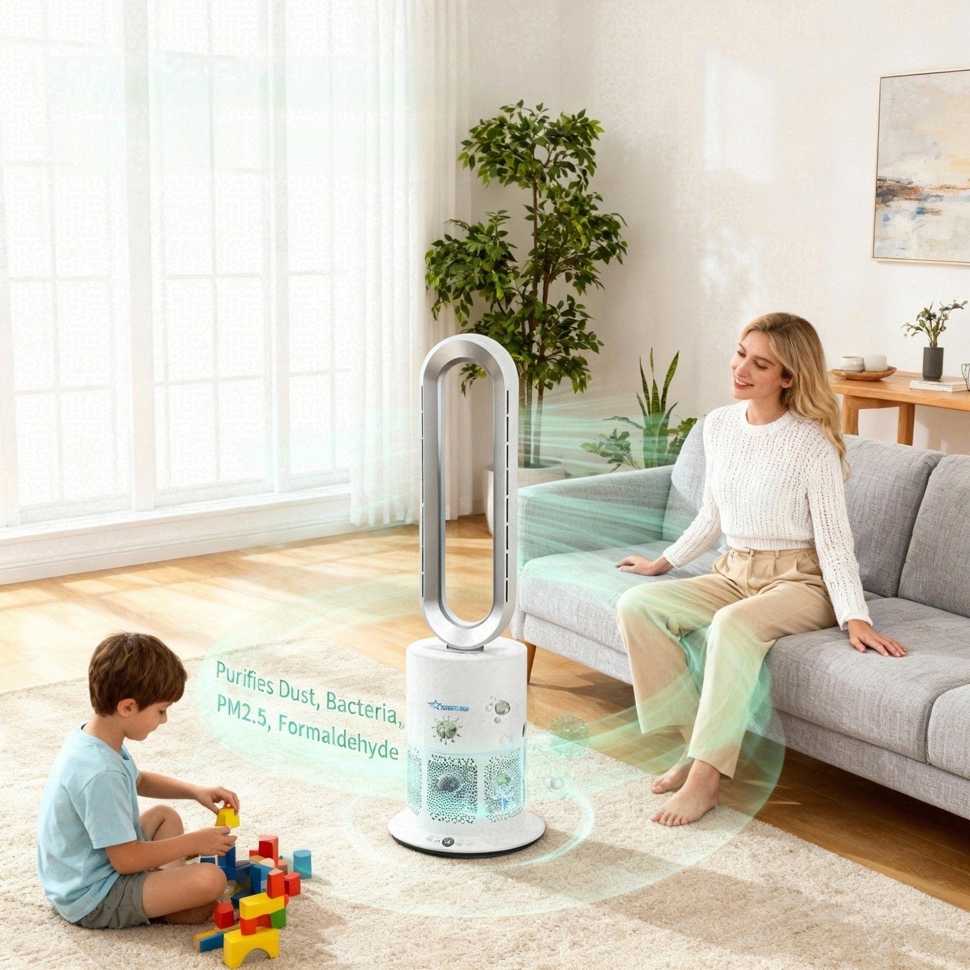 Purificator de aer TurboAirStar cu ventilator pentru răcire și încălzire 11 