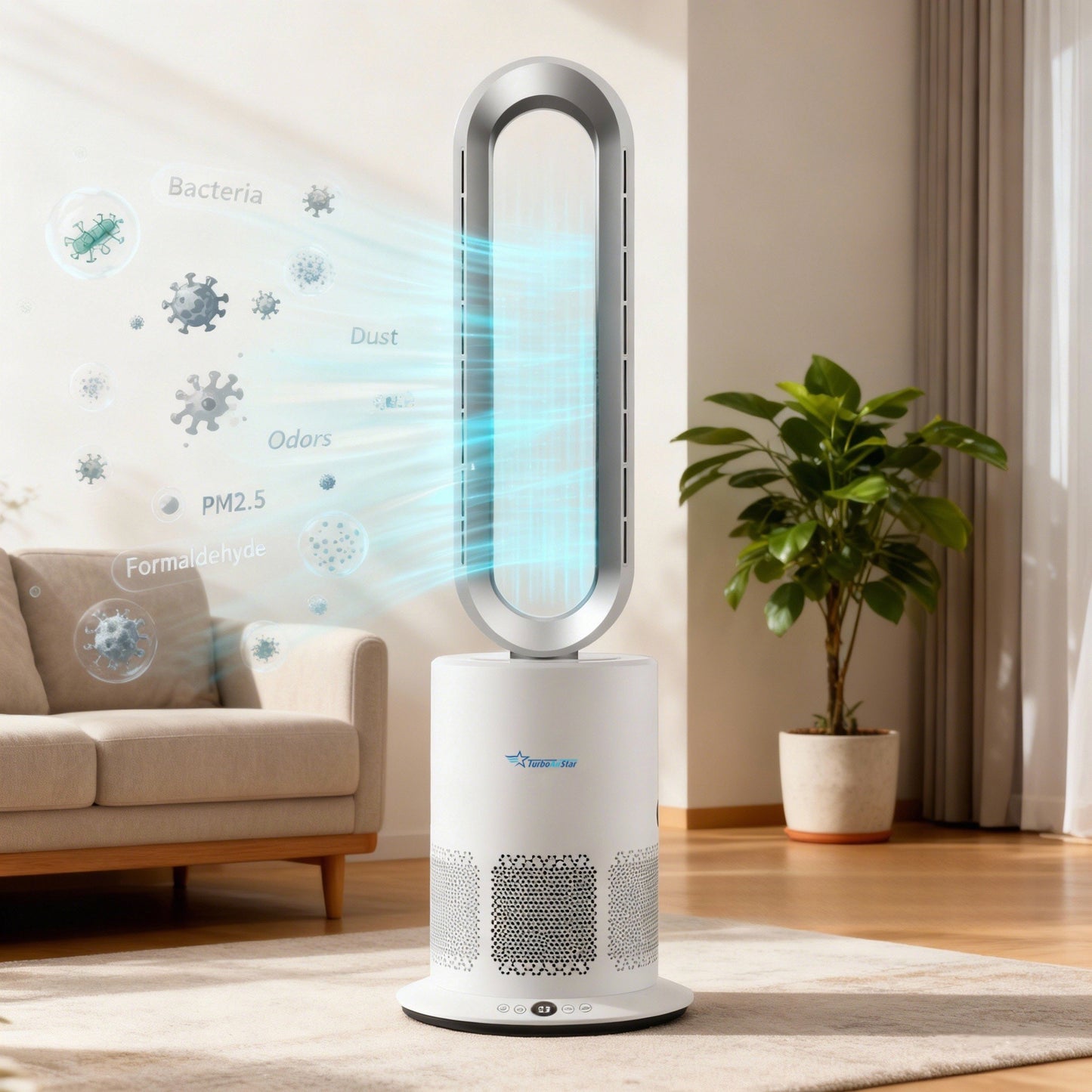 Purificator de aer TurboAirStar cu ventilator pentru răcire și încălzire