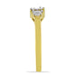Inel din Argint 925 Placat cu Aur ( 2.1 grame ) cu Diamant Alb 0.02 Carate