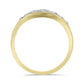 Inel din Argint 925 Placat cu Aur ( 4.12 grame ) cu Diamant Alb 0.1 Carate