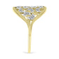 Inel din Argint 925 Placat cu Aur ( 4.12 grame ) cu Diamant Alb 0.1 Carate
