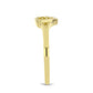 Inel din Argint 925 Placat cu Aur ( 1.62 grame ) cu Diamant Galben 0.12 Carate
