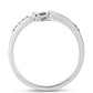 Inel din Argint 925 ( 5.38 grame ) cu Diamant Albastru 0.38 Carate