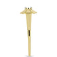 Inel din Argint 925 Placat cu Aur ( 3.14 grame ) cu Diamant Alb 0.01 Carate