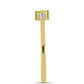 Inel din Argint 925 Placat cu Aur ( 1.54 grame ) cu Diamant Galben și Zircon Alb Natural 0.18 Carate