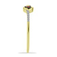Inel din Argint 925 Placat cu Aur ( 1.46 grame ) cu Diamant Roșu și Zircon Alb 0.12 Carate
