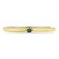 Inel din Argint 925 Placat cu Aur ( 1.28 grame ) cu Diamant Verde 0.02 Carate