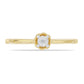 Inel din Argint 925 Placat cu Aur ( 1.32 grame ) cu Diamant Alb 0.01 Carate