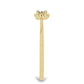 Inel din Argint 925 Placat cu Aur ( 1.32 grame ) cu Diamant Alb 0.01 Carate