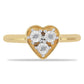 Inel din Argint 925 Placat cu Aur ( 2.13 grame ) cu Diamant Alb 0.02 Carate