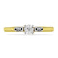 Inel din Argint 925 Placat cu Aur ( 1.72 grame ) cu Diamant Alb 0.03 Carate