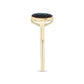 Inel din Argint 925 Placat cu Aur ( 1.67 grame ) cu Diamant Alb 0.04 Carate