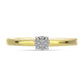 Inel din Argint 925 Placat cu Aur ( 2.26 grame ) cu Diamant Alb 0.06 Carate