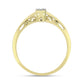 Inel din Argint 925 Placat cu Aur ( 2.26 grame ) cu Diamant Alb 0.06 Carate