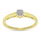 Inel din Argint 925 Placat cu Aur ( 2.26 grame ) cu Diamant Alb 0.06 Carate