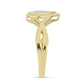 Set din Argint 925 Placat cu Aur ( 5.16 grame ) cu Diamant Alb 0.11 Carate