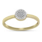 Inel din Argint 925 Placat cu Aur ( 2.12 grame ) cu Diamant Alb 0.03 Carate