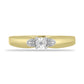 Inel din Argint 925 Placat cu Aur ( 2.07 grame ) cu Diamant Alb 0.02 Carate