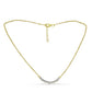Colier din Argint 925 Placat cu Aur ( 5.26 grame ) cu Diamant Alb 0.08 Carate